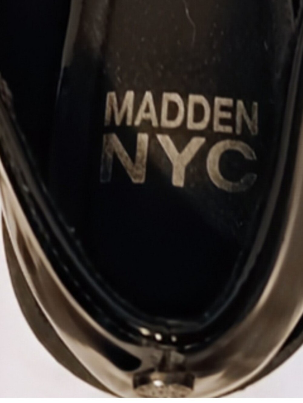 🍈 Steve Madden Shiny Black Mary Jane Heels – Size 7.5 - Picture 9 of 12
